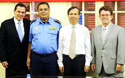 Representatives from the Nicaragua Delegation, AIP Foundation and the NTSC
