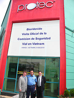 Nicaragua Delegation Visits Protec Helmet Factory