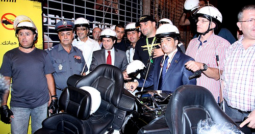 Greig Craft is invited on stage in recognition of AIP Foundation’s commitment to road safety