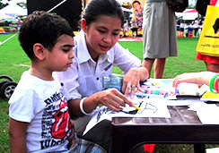 Students participate in traffic safety activities