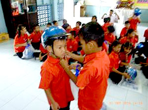 Students Receive Lessons in Road Safety at Thai Schools