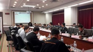 The gathered participants work to strengthen current legislation in an effort to motivate Thai drivers to better obey traffic guidelines.
