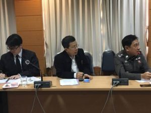 From left to right: Mr. Pisith Wongthianthana, Police Col. Kriangdej Juntrawong and Police Maj. Gen Pongson Kongtrikaew (LDP members)