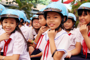 Since 2000, AIP Foundation has worked in Vietnam to increase helmet use rates. 
