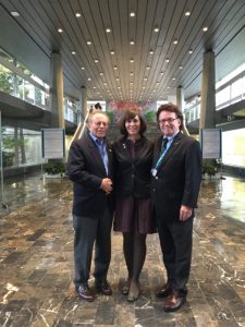 Greig Craft, President of AIP Foundation, with Dr. David Sleet and Dr. Erin Sauber-Schatz of the U.S. Centers for Disease Control and Prevention.