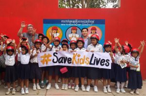 AIP Foundation ARRB Helmets for Kids 2017 Siem Reap Cambodia