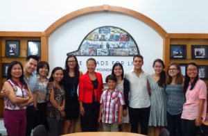 Dr. Bella Dinh-Zarr visits AIP Foundation July 2017