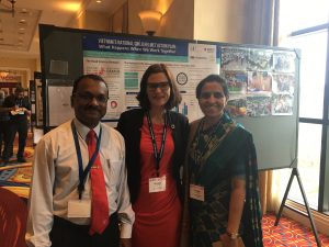 Dr. Kulanthayan Mani, Mirjam Sidik, and Dr. Cinthia Pinto attend PrevCon 2017