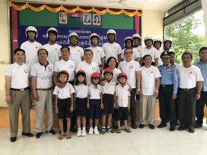 Head Safe Helmet On. Pchum Ben Festival YARS September 2017 Australian Aid
