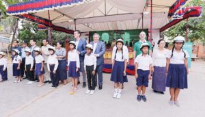 Manulife Cambodia Helmets for Families donation ceremony July 2017